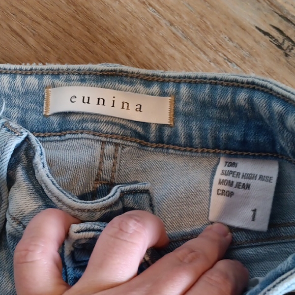 eunina Light Blue Ripped Skinny Jeans - Picture 2 of 3